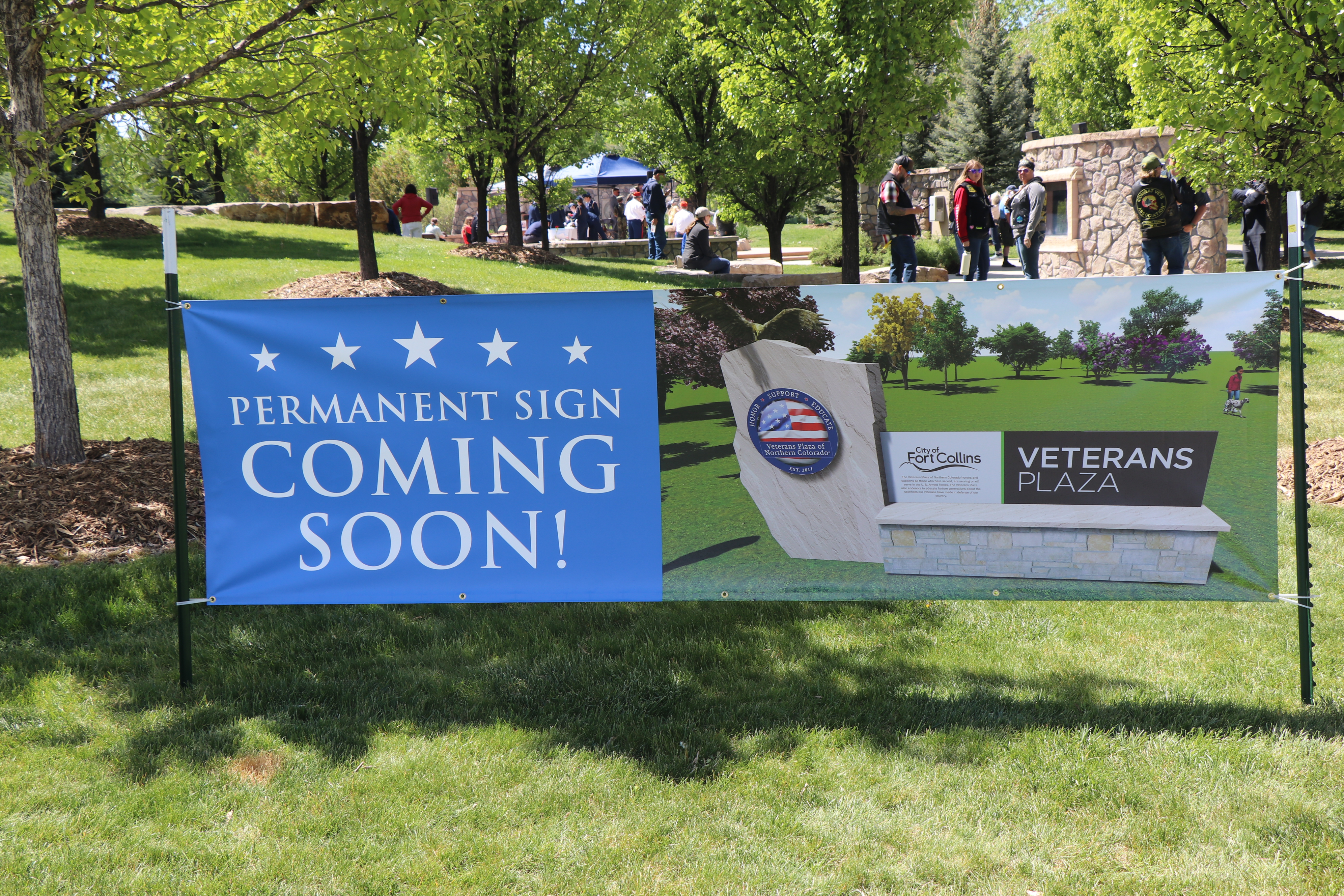 New Sign Unveiling @ Veterans Plaza