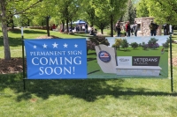 New Sign Unveiling @ Veterans Plaza