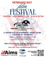 Veterans Day Film Showcase & Dinner at Aims Community College - Stories from those Who Serve